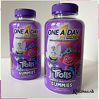 One a day Kids Trolls, Complete multivitamin, Комплекс мультивітамінів для дітей у формі тролів, 180 желейок