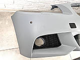 Передній бампер у зборі M Paket BMW 5 Series F10 F11 2010-2013 (під омивачі/з отворами під парктроніки, фото 2