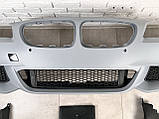 Передній бампер у зборі M Paket BMW 5 Series F10 F11 2010-2013 (під омивачі/з отворами під парктроніки, фото 3
