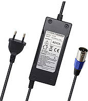 Зарядный кабель блока питания xiixtoo 42 В, 2 А Заменяет HP1202L3 3-контактный XLR на 36 В