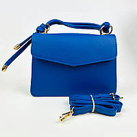 Женская сумка Экокожа 22х15х6 см. 5012 синяя