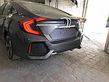 Бампер задній SI Honda Civic 4D 2016-2019 комплектний, фото 4