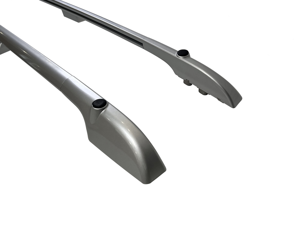 Рейлінги на дах Toyota Land Cruiser 200 2007-2022 З ОТВЕРСТЯМ НА ЗАДНІХ КРИШКАХ ПІД ФЛАГ (алюміній 2шт.), фото 1