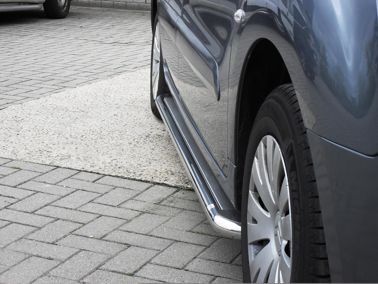 Пороги бічні C2 (труба з листом) Citroen Berlingo/Peugeot Partner 2008+, фото 1