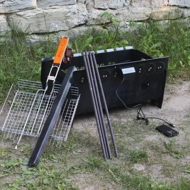 разборный автомангал на 8 шампуров