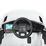 Дитячий електромобіль на акумуляторі Range Rover Evoque з планшетом та пультом радіокерування 3-8 років білий, фото 2