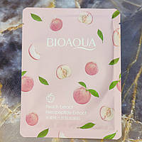 Тканевая маска для лица Bioaqua с экстрактом персика 25гр