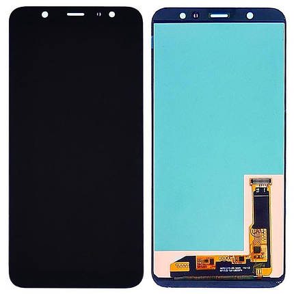 Дисплей для Samsung A605 / J805 Galaxy A6 Plus / J8 Plus (2018) з чорним тачскрином, IPS, фото 1