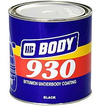 Body 930 Антикорозійна мастика чорна 5 кг, HB BODY