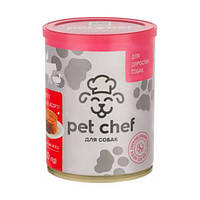 Корм д/соб Pet Chef паштет для дорослих м'ясне асорті 360 г