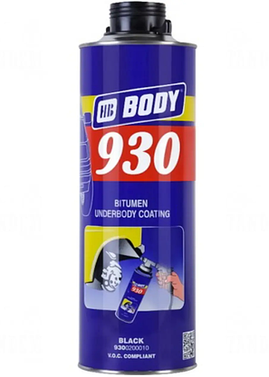 Body 930 Антикорозійна мастика чорна 1 л (антикор під пістолет), HB BODY, фото 2
