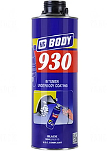 Body 930 Антикорозійна мастика чорна 1 л (антикор під пістолет), HB BODY