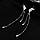 Ельфійські Сережки Кліпси з ланцюжком "Ангел" - сріблясті Aushal JEWELRY, фото 3
