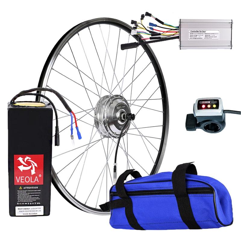 Електровелонабір 36В 300Вт MXUS XF04 + АКБ 10Аг (передній) + круїз, фото 1