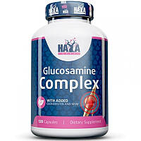 Для здоровья суставов, сухожилий и хрящей Haya Labs Glucosamine Complex & МСМ 120 капсул