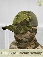 Тактическая кепка Chastener с сеткой и липучкой для шеврона / Бейсболка ВСУ полевая армейская (арт. 13836-9) Multicam Swamp