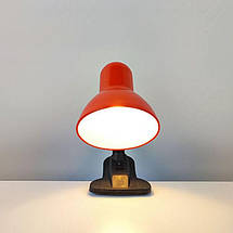 Настільна лампа на прищіпці червона Е27 28х12х18 см 05215, фото 5