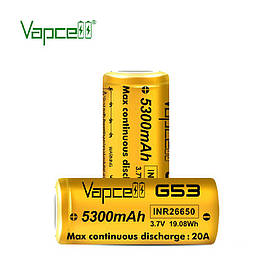 Акумулятор Vapcell G53 INR26650 5300mah 20A