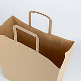 Паперовий пакет для одягу з ручками 400*200*400 мм Крафт пакет великий з ручками Пакети для магазинів одягу, фото 2