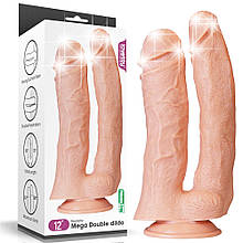 Подвійний фаллоімітатор Legendary King-Sized Realistic Mega Double Dildo 12" (є незначний заводський брак)