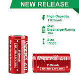 Акумулятор Vapcell A11 INR 18350 1100mah  10A, фото 4