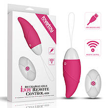 Віброяйце з дистанційним пультом управління IJOY Wireless Remote Control Rechargeable Egg Pink