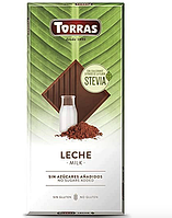 Шоколад молочный Torras Stevia Leche, без сахара 100 г