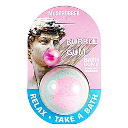 Бомбочка для ванни Mr Scrubber Bubble Gum з ароматом бабл гам 200 гр