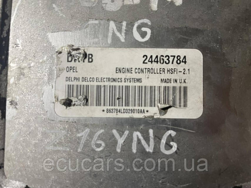 24463784 FABM Z16YNG Блок управления двигателя Opel Zafira A (1.6