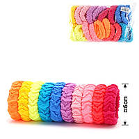 Резинка для волосся, мікрофібра , жата,20штук упаковка