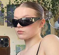 Спортивные очки со звездой У2К Трендовые хип-хоп солнцезащитные стильные очки со звездочкой 2023