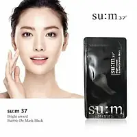 Очищающая кислородная маска Su:m37 Bright Award Bubble-De Mask Black 5 ml