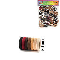 Резинка для волосся, мікрофібра ,98штук упаковка