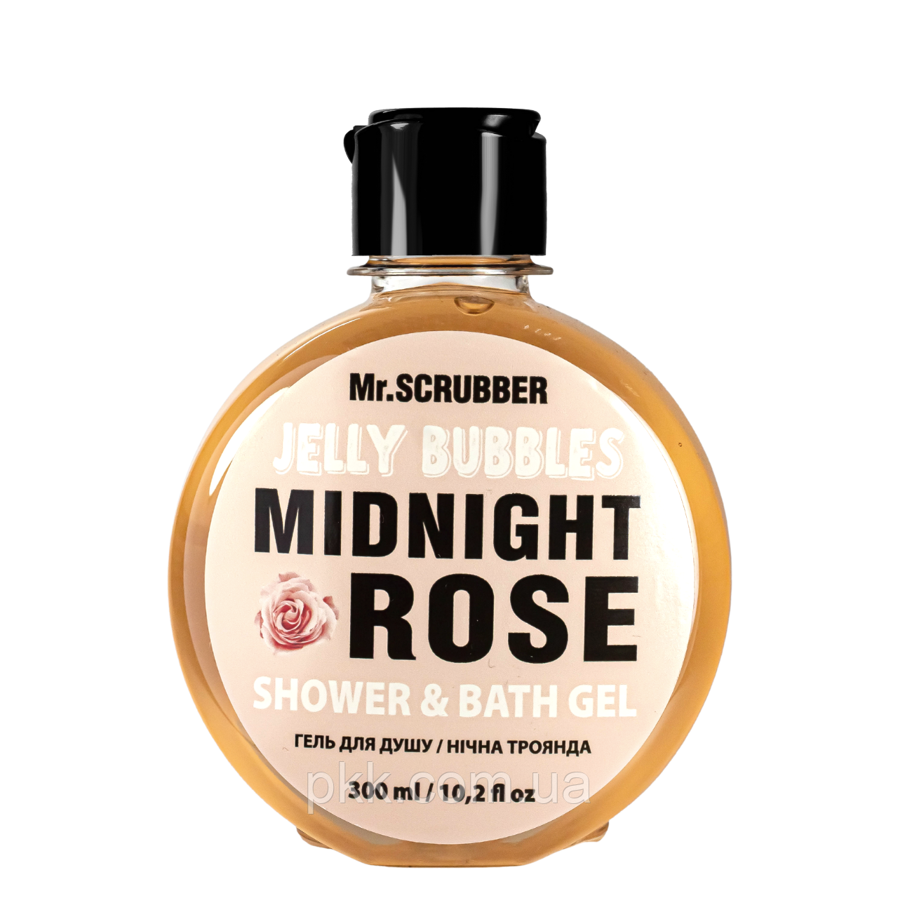 Гель для душу Mr Scrubber Jelly Bubbles Midnight Rose Shower & Bath Gel троянда 300 мл