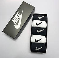 Подарунковий набір шкарпеток для дівчат Nike 36-41 р на 5 пар демісезонні у фірмовій коробці подарунок до 8 Марта
