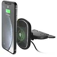 Автодержатель зарядка для телефона iOttie iTap Wireless 2 Fast Charging Magnetic CD Slot Mount