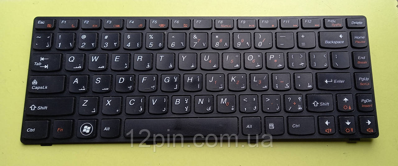 Клавіатура Lenovo IdeaPad B470, B475, B470E, B475E, б.у. оригінал., фото 1