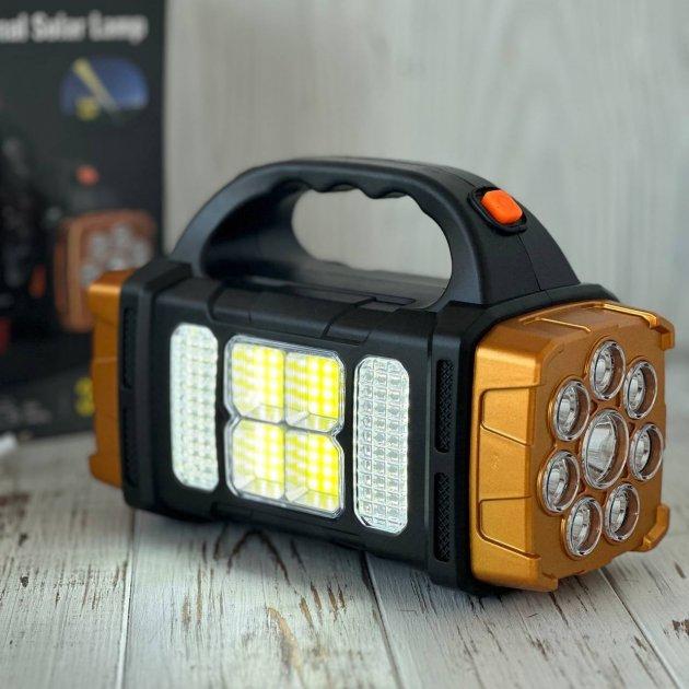Ліхтар Hurry Bolt — HB-2678, 25 W з функцією повербанк на сонячній батареї, жовтогарячий, фото 1