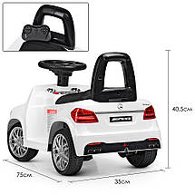 Дитячий електромобіль Mercedes Bambi M 4065EBLR-1 з пультом каталка толокар від 1 року з 2 моторами 15W, фото 4