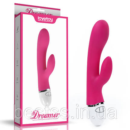 Вібратор із кліторальним стимулятором Dreamer Rechargeable Vibrator, фото 1