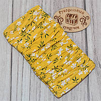 Чохол для квадратних п'ялець Nurge №4 (250*280 мм) Білі квіточки на жовтому