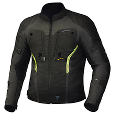 МОТОКУРТКА ТЕКСТИЛЬНА REBELHORN BORG BLACK/DARK G/F YELLOW