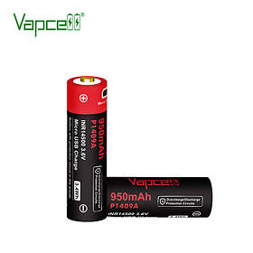 Акумулятор Vapcell P1409A 14500 950mah  (захист + Micro-USB зарядка)
