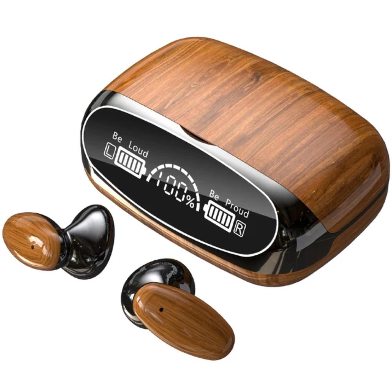 Бездротові навушники Bluetooth M 35 дерев'яний дизайн BT 5.2
