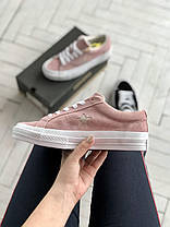 Жіночі Кеди Converse One Star Premium Suede Pink / Конверс Ван Стар Преміум Суейд Рожеві, фото 4