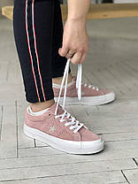 Жіночі Кеди Converse One Star Premium Suede Pink / Конверс Ван Стар Преміум Суейд Рожеві, фото 6