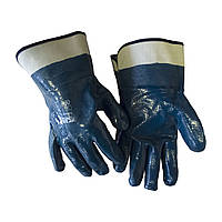 Перчатки с нитриловым покрытием синие манжет крага WERK WE2113
