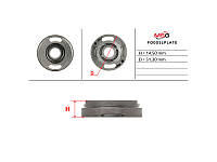 Плита насоса нижняя ГУР FO001LPLATE FORD Fiesta 02-09, Focus I 98-04, Transit 00-06, C-MAX 02-10, Mondeo III