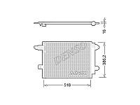 Радиатор кондиционера 1.6MPI 8V, 1.8MPI Turbo, 1.9TDI 8V, 2.5TDI 24V, 2.0MPI 20V, 2.4MPI 30V, 3.0MPI DCN02005