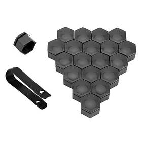 Набір ковпачків на болти/гайки 21 мм Q0371 Сірий (глянсовий)